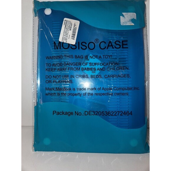 MacBook 13in Aqua Blue Snap On Hard Shell Case Laptop Cover - Picture 4 of 5
